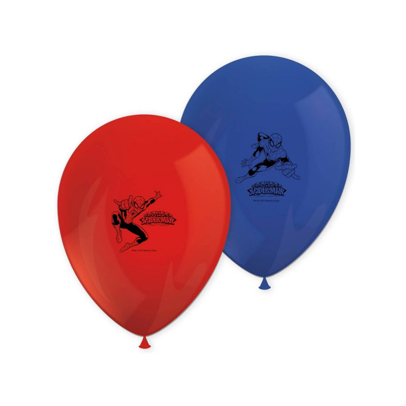 Aga4Kids Baloni "Spiderman", 28 cm, 8 kom