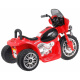 Dječji bicikl na baterije Chopper Crvena + 3 kotača + zvukovi + LED svjetla