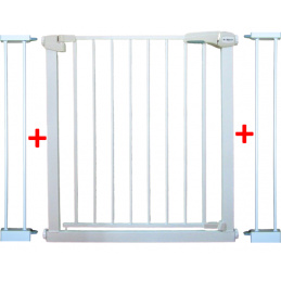 SIGURNOSNA VRATA S2 BIJELA za stepenice, vrata 79-105 cm zaštitna s napinjanjem
