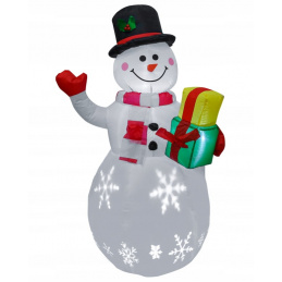Nafukajući snjegović s LED osvjetljenjem - 150 cm