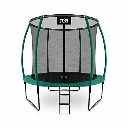 Aga SPORT EXCLUSIVE Trampolin 250 cm Tamnozelena + zaštitna mreža + ljestve - II. KLASA