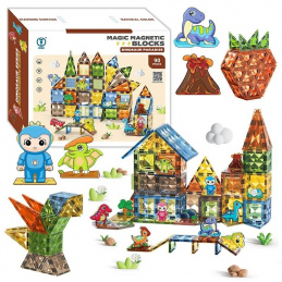 BK2 MAGNETNE DIJAMANTNE KOCKE DINOSAURI 90 KOM