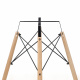 Aga Blagovaonski stol 60 cm Crni
