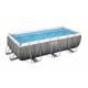 Power Steel 404x201x100 Imitacija ratana 13x6FT BESTWAY 6in1 Rack Pool + pumpa + ljestve