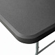 Aga Vrtni sklopivi stol 240x74x74 cm Crni