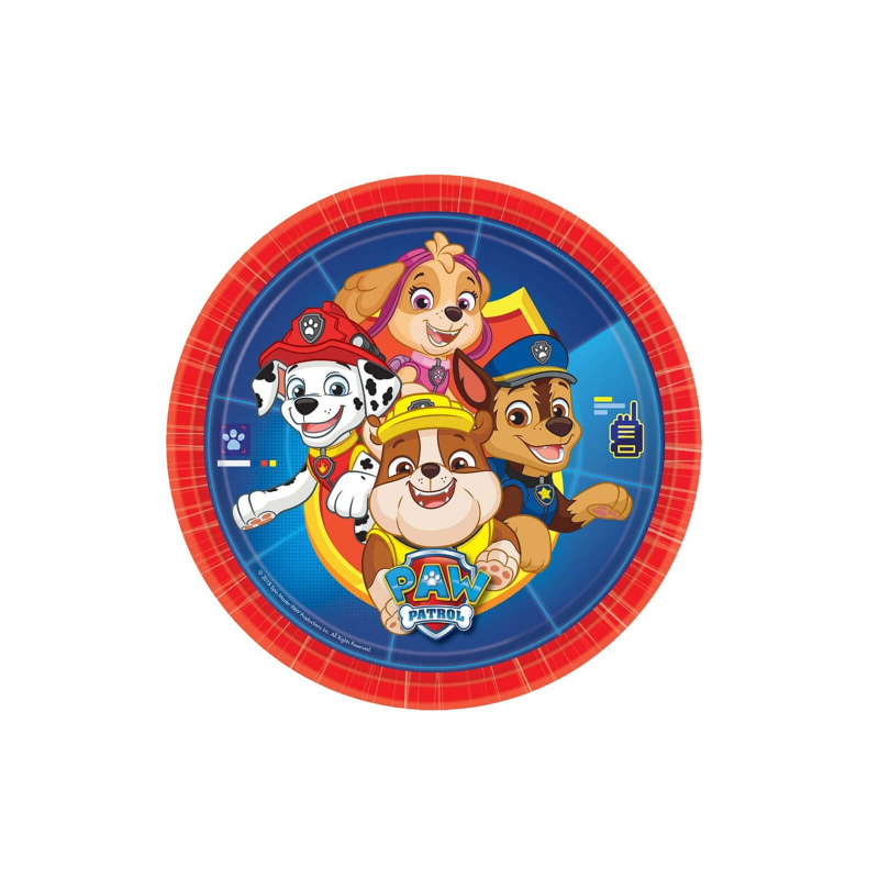 PawPatrol Papirnati tanjurići Psići u ophodnji 20 cm 8 kom