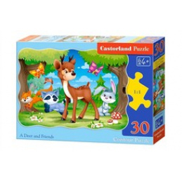 CASTORLAND puzzle 30 komada - Jelen i prijatelji