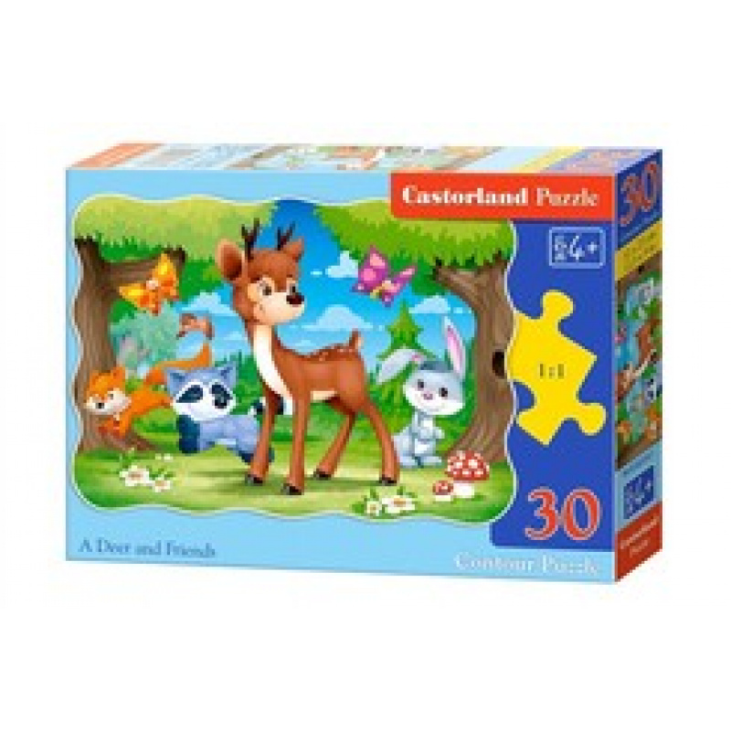 CASTORLAND puzzle 30 komada - Jelen i prijatelji