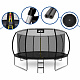 Aga SPORT EXCLUSIVE Trampolin 430 cm Crna + zaštitna mreža + ljestve