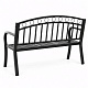 Aga Metalna vrtna klupa s preklopnim stolom 127x53x84 cm