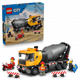 LEGO® City Miješalica cementa, komplet za slaganje za djecu 60478