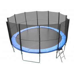 Linder Exclusiv Trampolin XXL 500 cm + zaštitna mreža + ljestve + pokrivna cerada