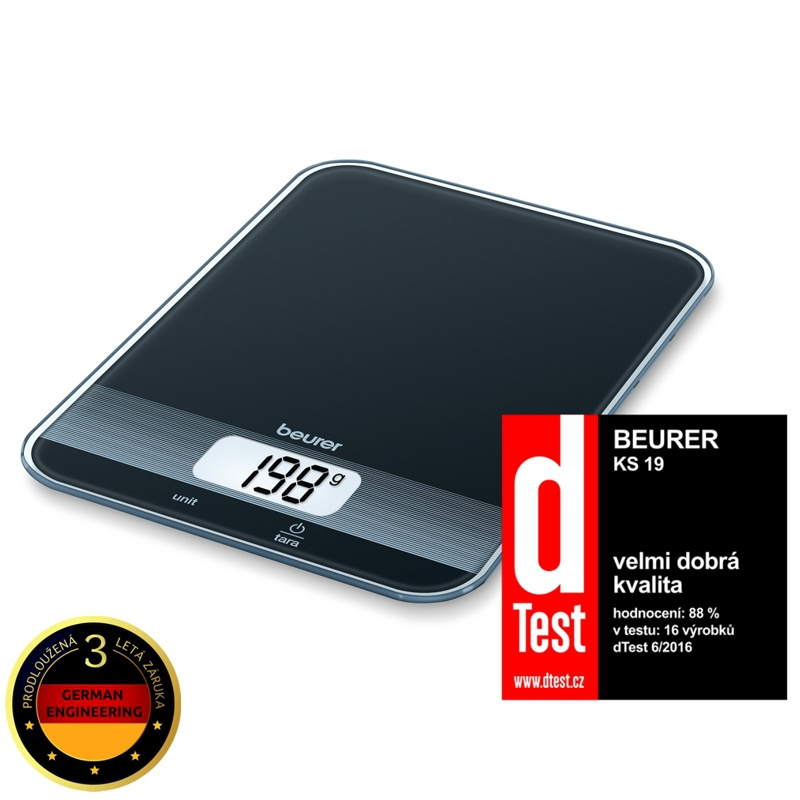 BEURER KS 19 BLACK / 3-godišnje jamstvo - BEURER