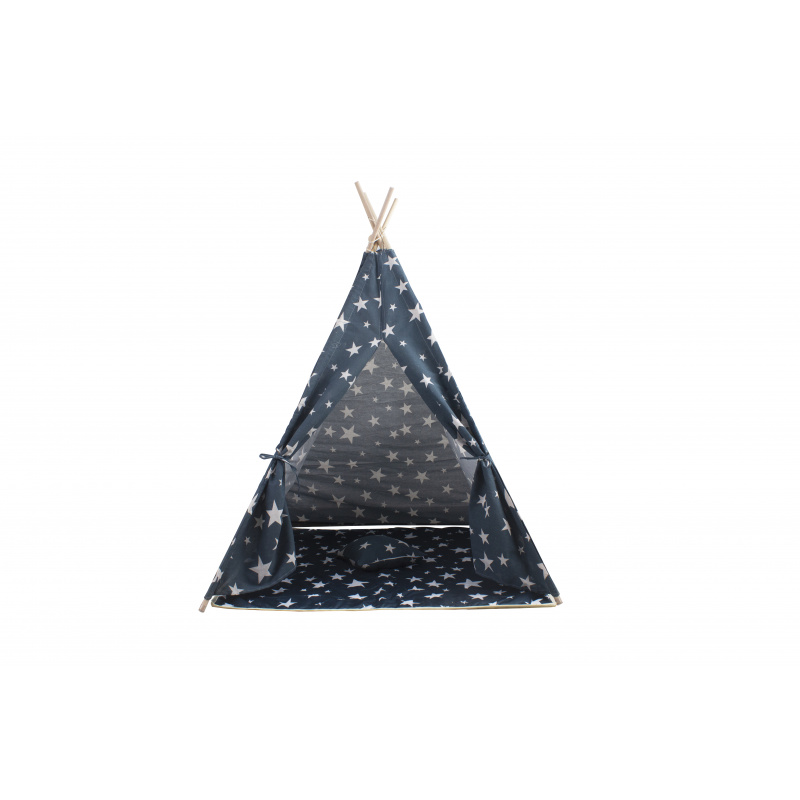 Aga4Kids Dječji Teepee Zvijezde Tamno plava