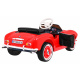BMW 507 Retro dječji električni auto crveni + LED audio + daljinski upravljač + eko koža + EVA + spori start