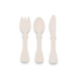 Set dječjeg pribora od bioplastike BAMBOOM Krem