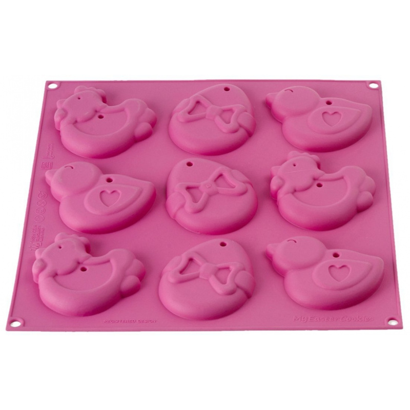 Silikomart Set kalupa za pečenje 9-dijelni ružičasti