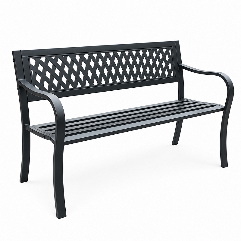 Aga Metalna vrtna klupa 125x53 x77 cm