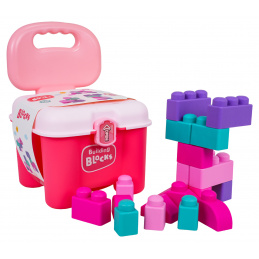 Set Mekih Kocki + Ružičasta Stolica s Prostorom za Pohranu