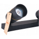 GU10 tračna lampa VIKI-L 8 - crna