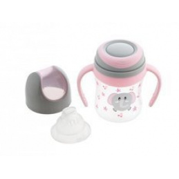 Šalica s usnikom 4m+ 120ml LULABI Slon