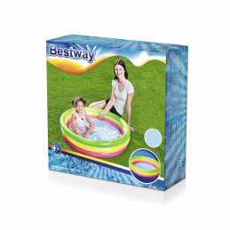 Dječji napuhavajući bazen Rainbow 102x25cm BESTWAY + zakrpa za popravak