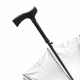 Aga Kišobran 2u1 95 cm Crni