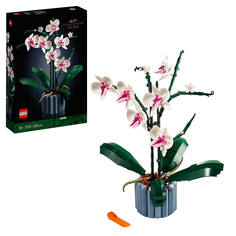 LEGO® Orhideja 10311 komplet za slaganje cvjetnog ukrasa (608 dijelova)