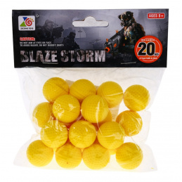 Set od 20 metaka za pištolj s pjenastim kuglicama Blaze Storm za djecu 8+