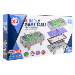 Stol za Igre 4u1 Stolna Verzija Siva
