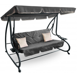 Aga Vrtna ljuljačka 2u1 GRANDLUX XXL Tamno siva