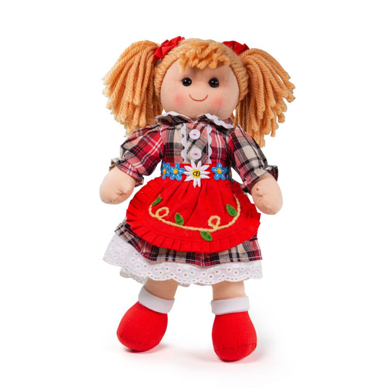 Bigjigs Toys Tkanena lutka Mandie 34 cm 2DZ166 - II. Kvaliteta