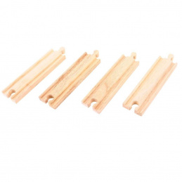 Bigjigs Rail Srednje ravne tračnice 16 cm 4 kom 2DZ172 - II. Kvaliteta