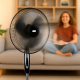 Aga Samostojeći ventilator 43 cm Crni