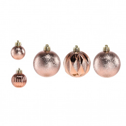 Aga Božićne kuglice MIX 3/6cm 44kom Ružičaste