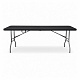 Aga Vrtni sklopivi stol 240x74x74 cm Crni