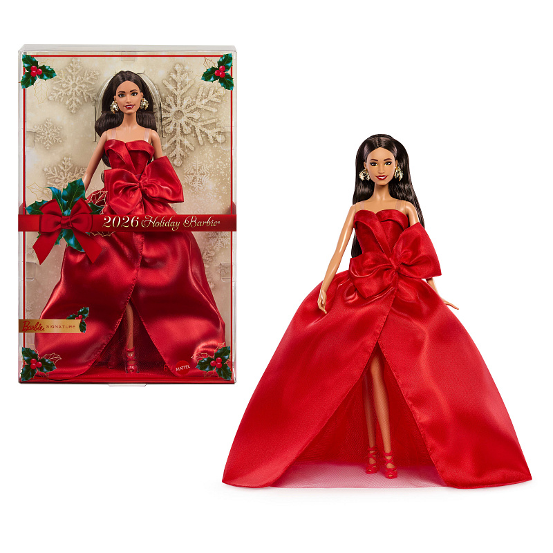 Barbie Signature Božićna lutka smeđokosa 2026 JJX67
