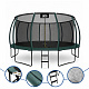 Aga SPORT EXCLUSIVE Trampolin 500 cm Tamno zelena + zaštitna mreža + ljestve