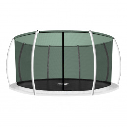 Aga Unutarnja zaštitna mreža 366 cm za 8 stupova Tamno zelena (krug)