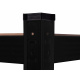 Aga Metalna polica 180x90x40 cm 5 polica Crna