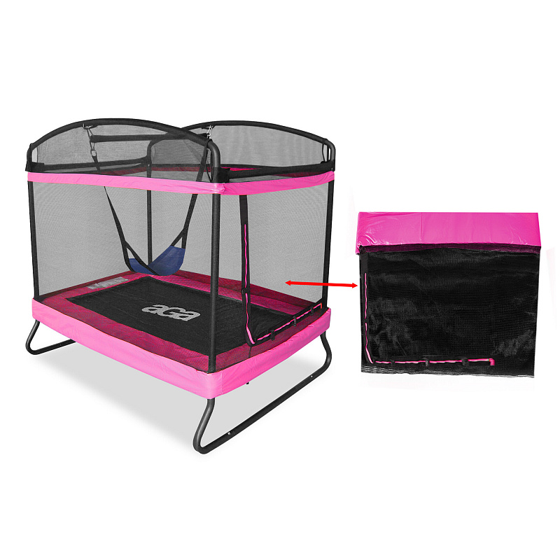 Aga Zaštitna mreža za pravokutni trampolin 122x183 cm Ružičasta