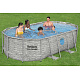 Power Steel Swim Vista bazen s prozorom 427x250x100 14x8FT BESTWAY 7in1