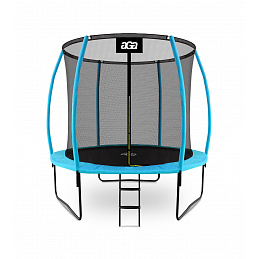 Aga SPORT EXCLUSIVE Trampolin 250 cm Svijetloplava + zaštitna mreža + ljestve