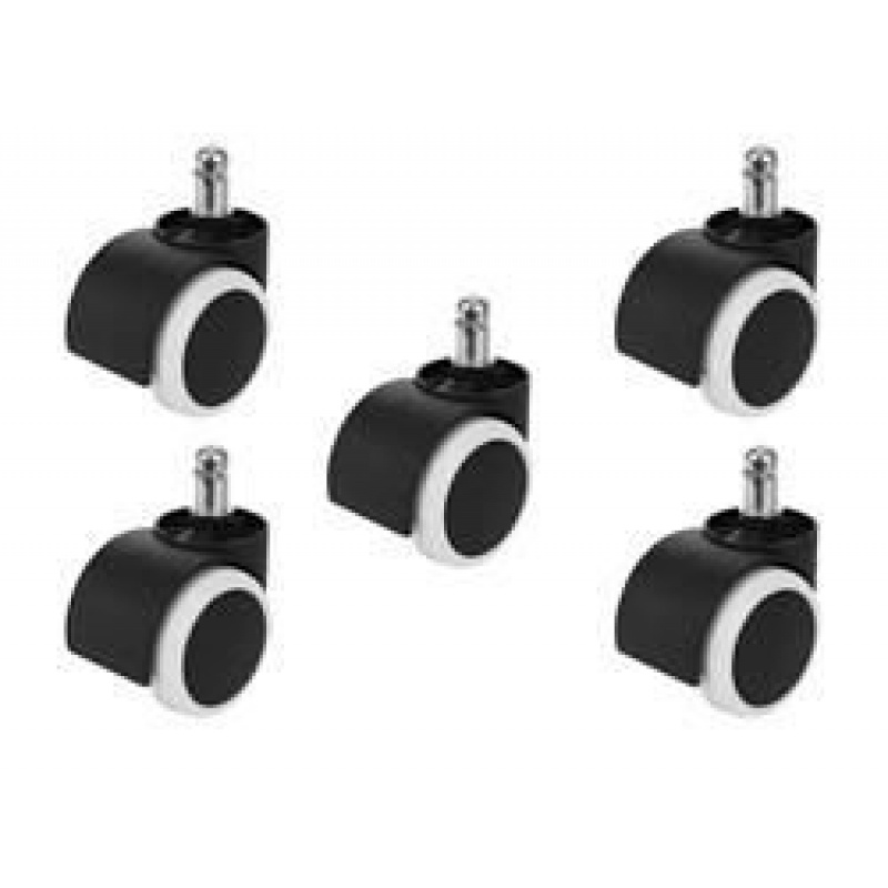 Kotači uredske stolice - 5 kom - bijela