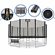 Aga SPORT PRO Trampolin 518 cm Crna + zaštitna mreža + ljestve + džep za obuću