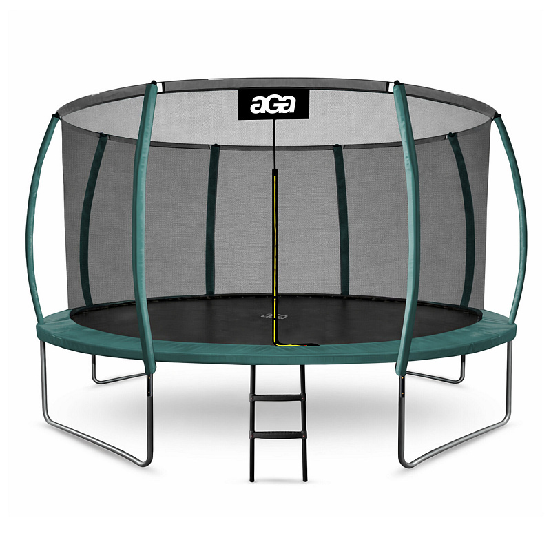 Aga SPORT EXCLUSIVE Trampolin 366 cm Crna + zaštitna mreža + ljestve