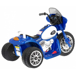 Dječji bicikl na baterije Chopper Blue + 3 kotača + zvukovi + LED svjetla