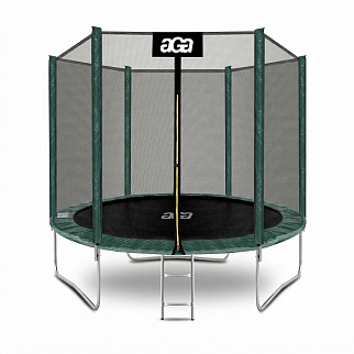Aga SPORT TOP Trampolin 250 cm Tamno zelena + zaštitna mreža + ljestve