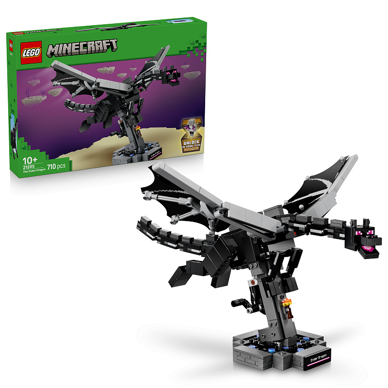 LEGO® Minecraft® Enderski zmaj, ukras iz videoigre 21595