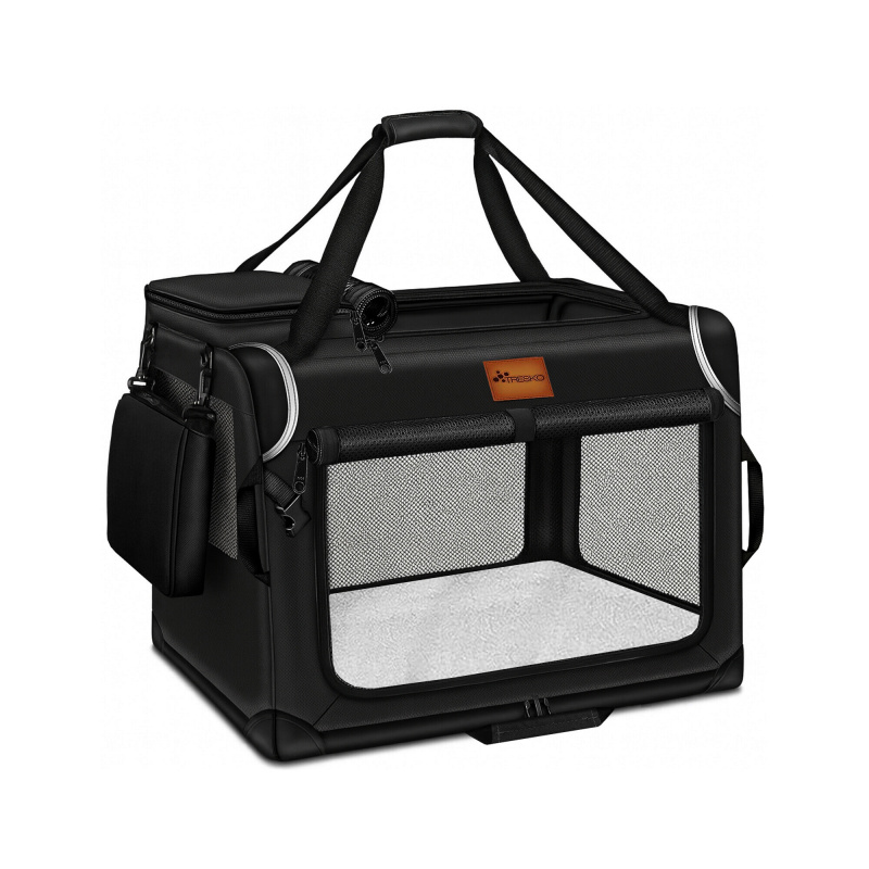 Tresko Transporter za pse i mačke 92x63x63 cm Crna